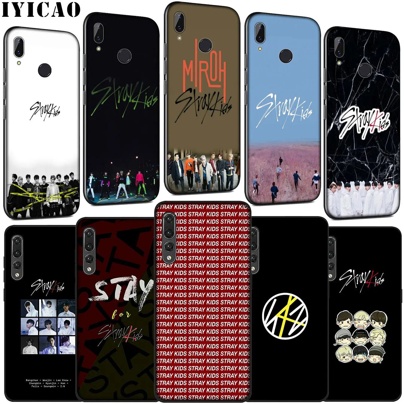 Stray Kids KPOP Soft Silicone Cover Case for Huawei P30 P20 Pro P10 P9 Lite Mini 2017 2016 P Smart Z Plus 2019 |