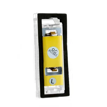 

White Number License Plate Light Plastic Accessories Replacement 1Pair Car Vehicle Error Free