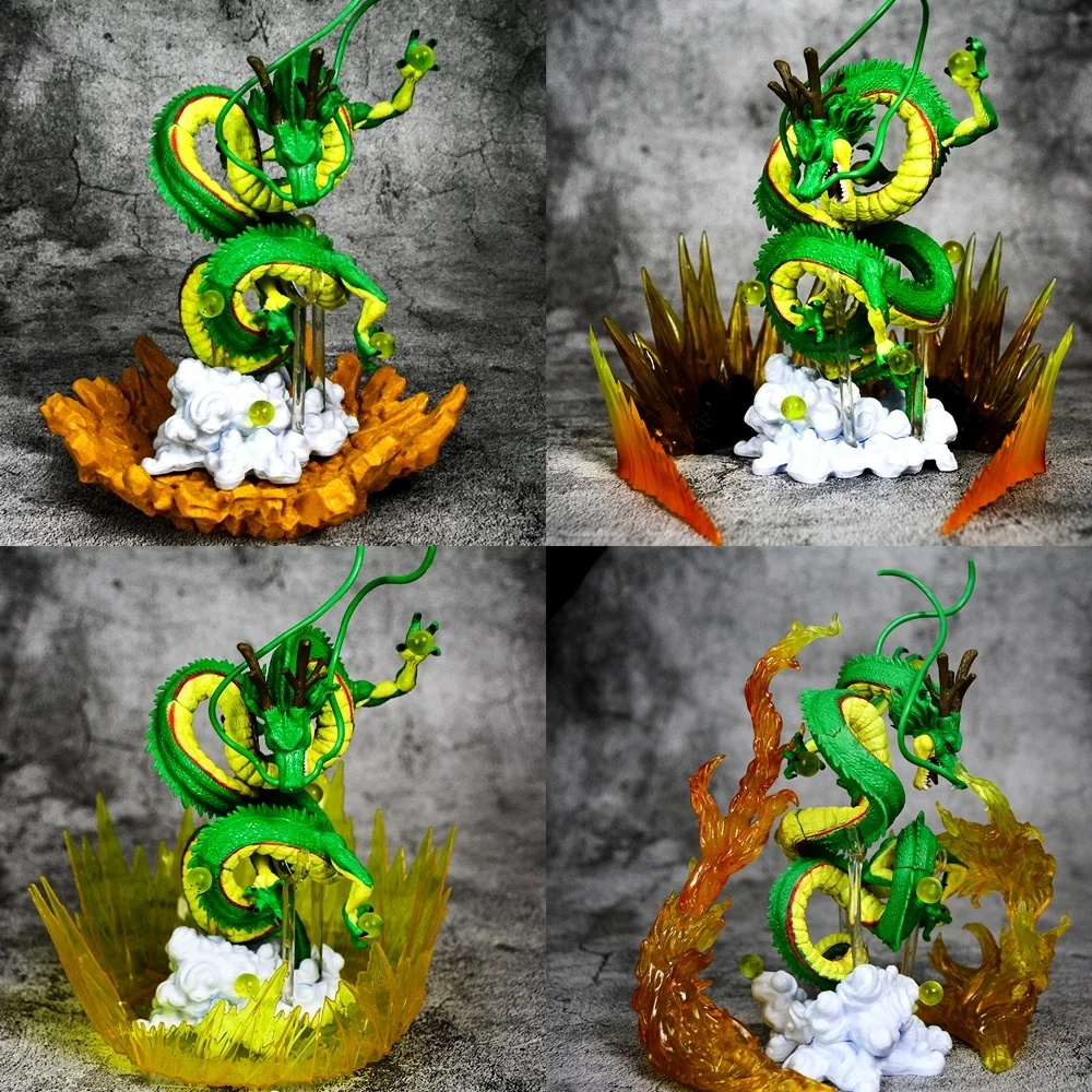 4 стиля зеленый Dragon Ball Z ShenRon фигурки Shenlong модель игрушки Рождественский