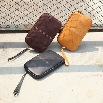 

2019 New Men's Bag Original Hand Bag Vintage Hand-picked Bag Leather Men's Handbag