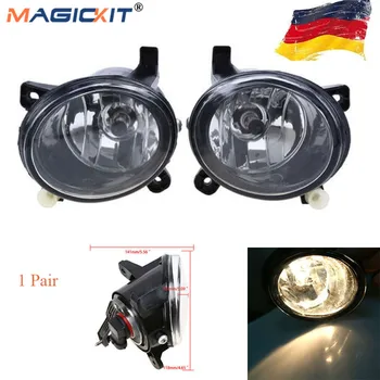 

MagicKit Car High Plastic Front Bumper Halogen Driving Fog Lights Lamps for Audi A4 B8 Q5 2008-2012 Automobiles Car Accessories