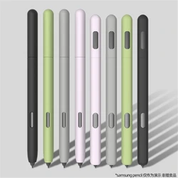 Caixa de lápis de negócios simples para sam sung galaxy tab s6 s7 s caneta capa bonito dos desenhos animados tablet silicone caso de lápis