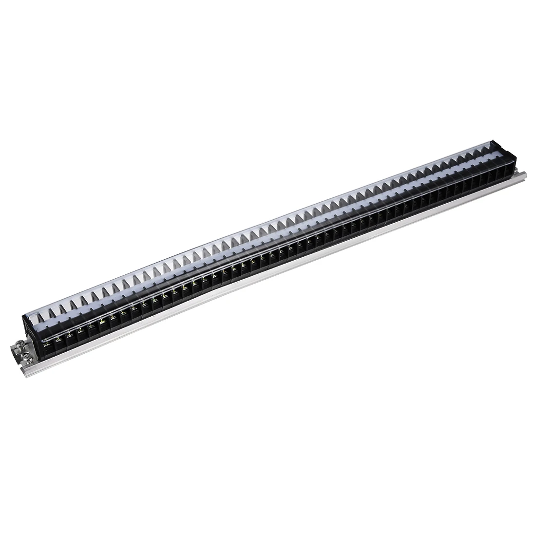 

uxcell 3pcs Barrier Terminal Strip Block 50P 660V 15A Dual Rows DIN Rail Base TD-1550 for Wires Connecting of Home Appliance