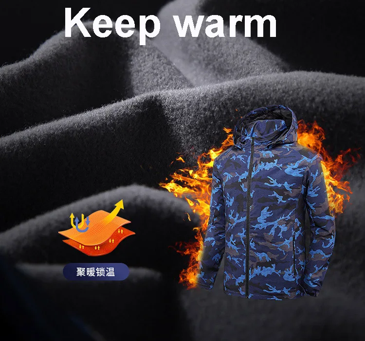 Waterproof Men's Hiking Jackets Windproof Keep WarmOutdoor Jackets Men's Windbreakers Hiking Clothing Fishing Hunting Jackets