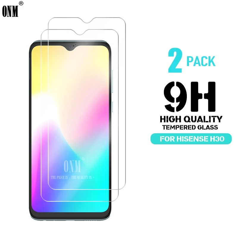 2 шт. закаленное стекло для защиты экрана HISENSE H30 2.5D 9H Премиум Закаленное Защитная