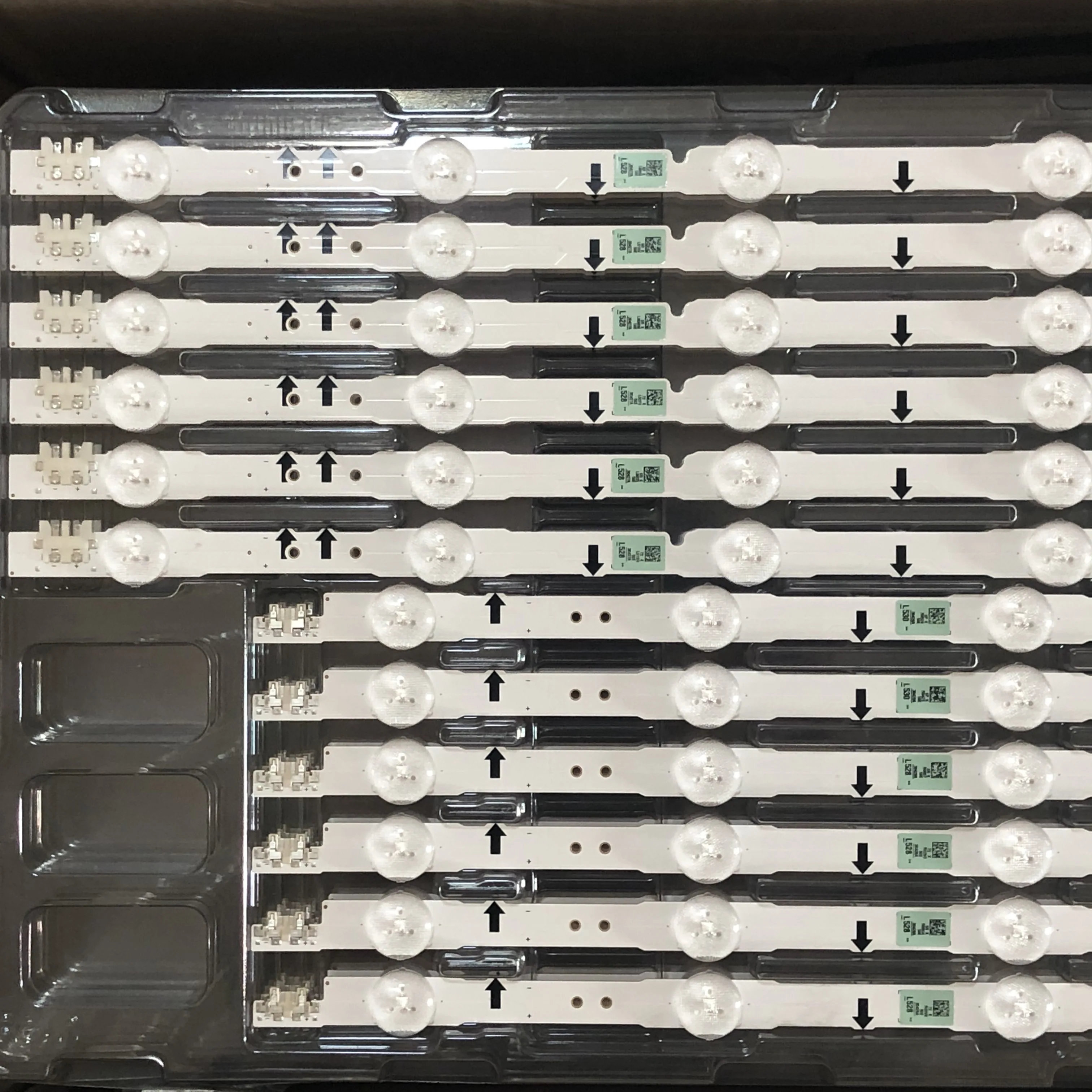 12 pcs tira retroiluminacao led para ue50h5000 01
