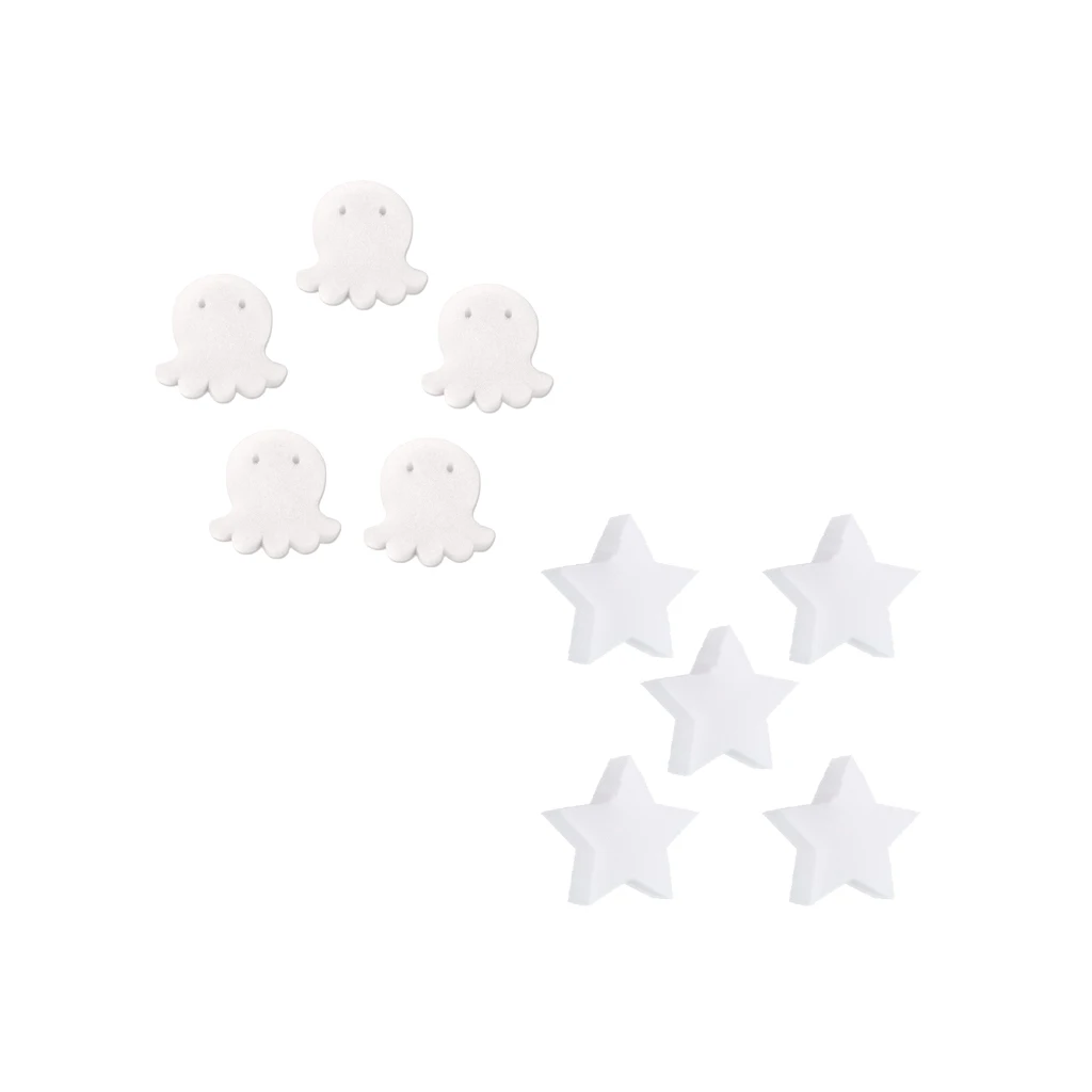 Pack of 10 Scumbug Oil-Absorbing Sponge, Octopus Star Shaped Sponges for Swimming Pools, Hot Tubs & Spas