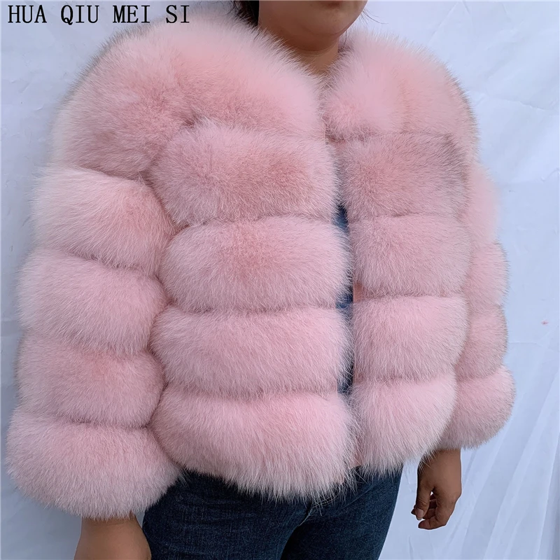 Natural fur fox fur coat women's winter jacket fur coat fur natural jacket high quality natural fox fur jacket real fox fur coat down parka women