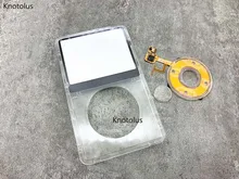 Placa frontal plástica transparente clara com roda do clique e botão para o vídeo 30gb 60gb 80 do gen do ipod 5th