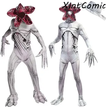 

Demogorgon Halloween Costume for Kids Stranger Things Man-eater Flower Scary Fortress Cosplay Carnival Party Creepy Mask Hat