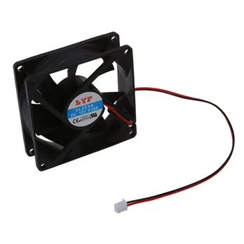 

8 x 8cm Two-wire 12V DC Brushless Cooling Fan Blac