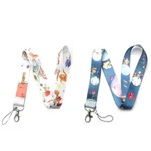 Маленький принц маленький свежий шейный ремень для ключей ID карты ТРЕНАЖЕРНЫЙ зал мобильный телефон с USB значок клип кружева для рукоделия Lasso