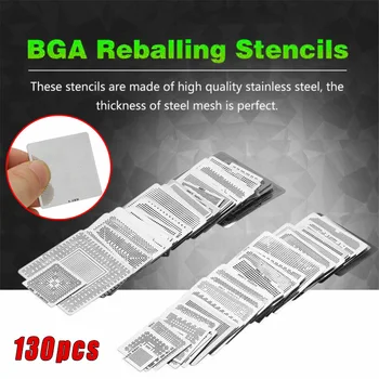 

Stainless Steel BGA Templates Silver Solder Balls Set Reballing Rework