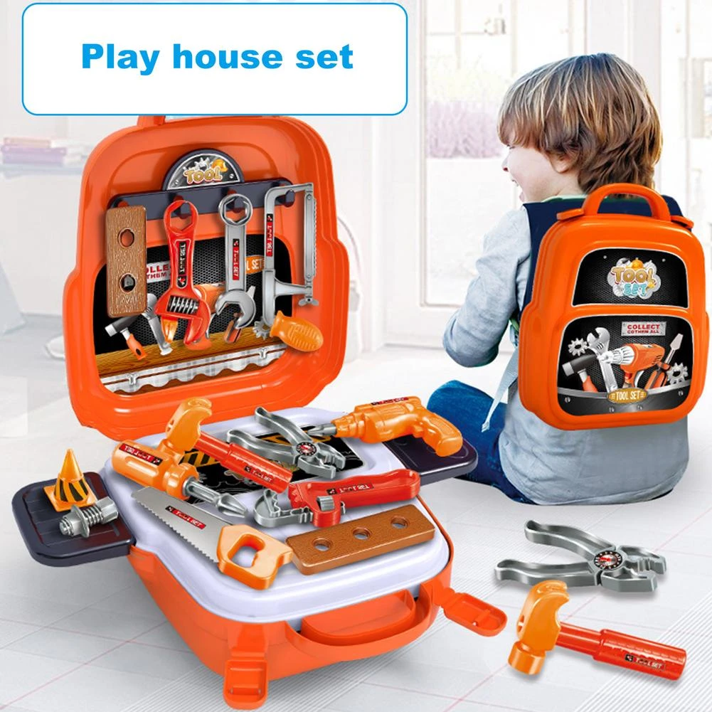 22Pcs Kids Engineering Tool Set Kinderen Speelgoed Kit Storage Case Bag Draagbare Tool Speeltoestel Voor Pretend Play Gereedschap| Speelgoed| - AliExpress