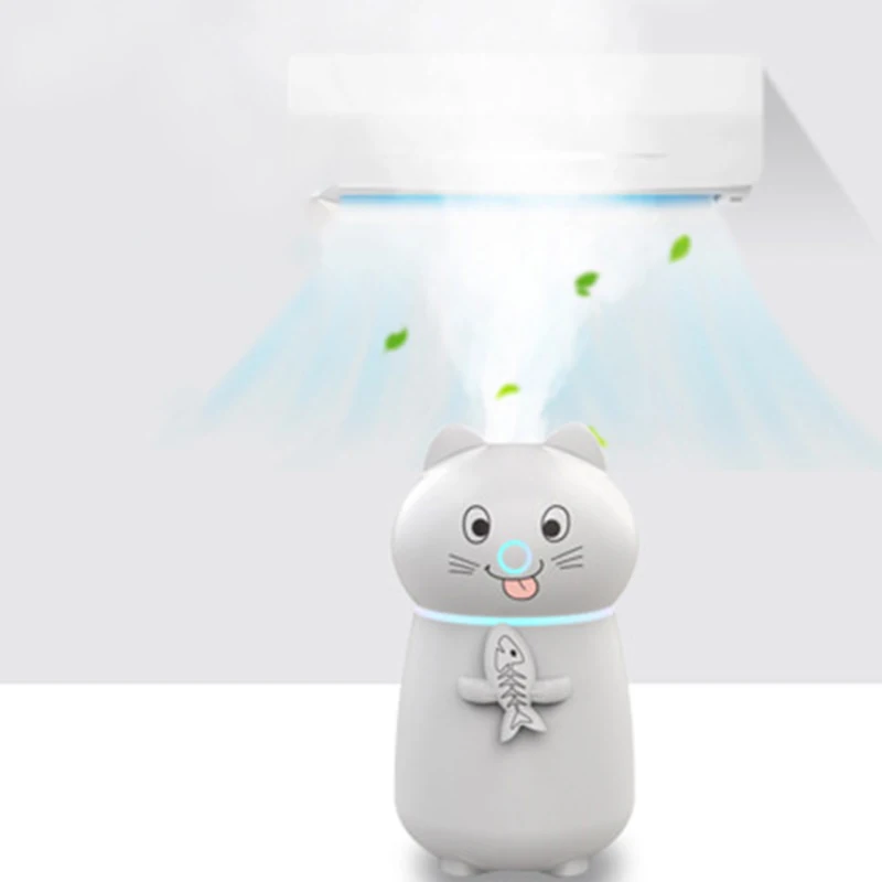 Meng Pet увлажнитель воздуха три в одном многофункциональный маленький вентилятор ночной Светильник Usb настольный мини-аппарат для ароматерапии воздуха