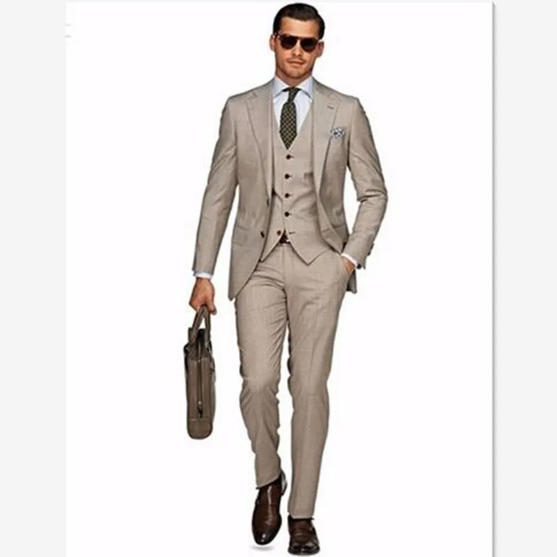 Picture style 18 Блейзер masculino мужской костюм(пиджак+ брюки+ жилет+ галстук) смокинг жениха офисный костюм подходит тонкий формальный вечерний костюм жениха/Мужские костюмы - Цвет: Picture style 18
