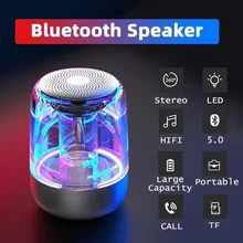 Bluetooth динамик Портативный беспроводной RGB светодиодный Bluetooth динамик s ночной Светильник HD HiFi мощный звук бар динамики Soundbar Мода