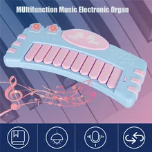 Многофункциональное музыкальное электронное пианино для начинающих освещение песня электронное пианино обучающие игрушки для детей 30D23