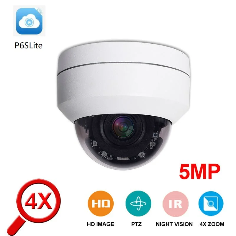

CCTV Security H.265 5MP 2MP MINI Speed Dome PTZ Camera 2 Megapixels IP Camera Pan Tilt ONVIF IR 50M 4X ZOOM IR P2P Phone Control