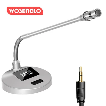 

2020 Flexible Stand Microphone Studio Speech Gooseneck Mic Wired 3.5mm Plug Microphone for Computer PC Desktop Notebook