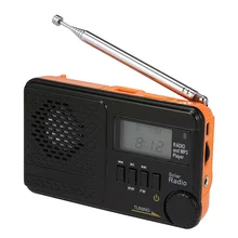 Портативный, двухполосный MW/FM цифровой радиоприемник цифровое радио mp3-плеер колонки наушники Поддержка TF карты U диск радио