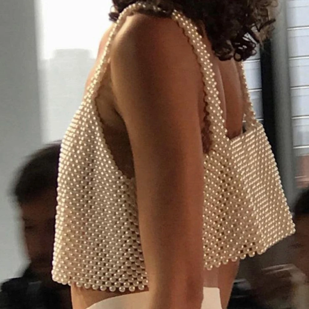 Элегантные женские вязаные крючком жемчужные вышитые бусами тонкие лямки с v-образным вырезом на бретельках Укороченный бюстгальтер без косточек Boho Bralet бюстгальтер укороченный топ на бретельках