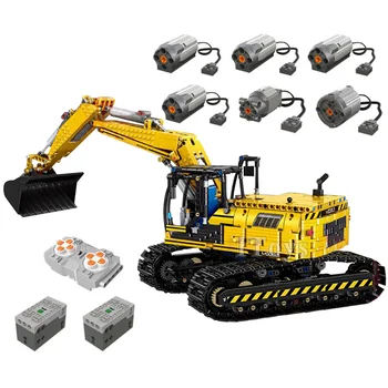 

Excavator Set Compatible With Legoing Technic RC Car Model Building Blocks Boys Gifts Kids Remote Control Toys For Children