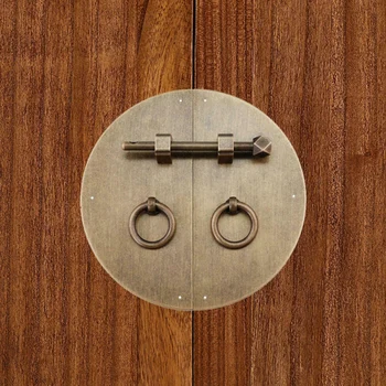 

1*Furniture Handle Cabinet Wardrobe Door Handle Brass Bronze Semicircular Chinese Style Antique