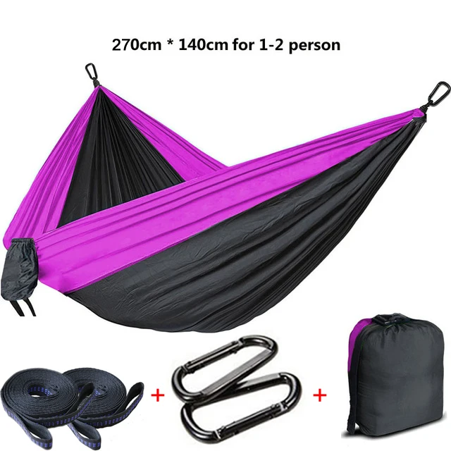 B8 - 270 X 140cm Открытый профессиональный Парашют Ткань Кемпинг палатка кровать-гамак хамака качели качалка пляж сад спальный двойной навесной тент - Цвет: B8 - 270 X 140cm