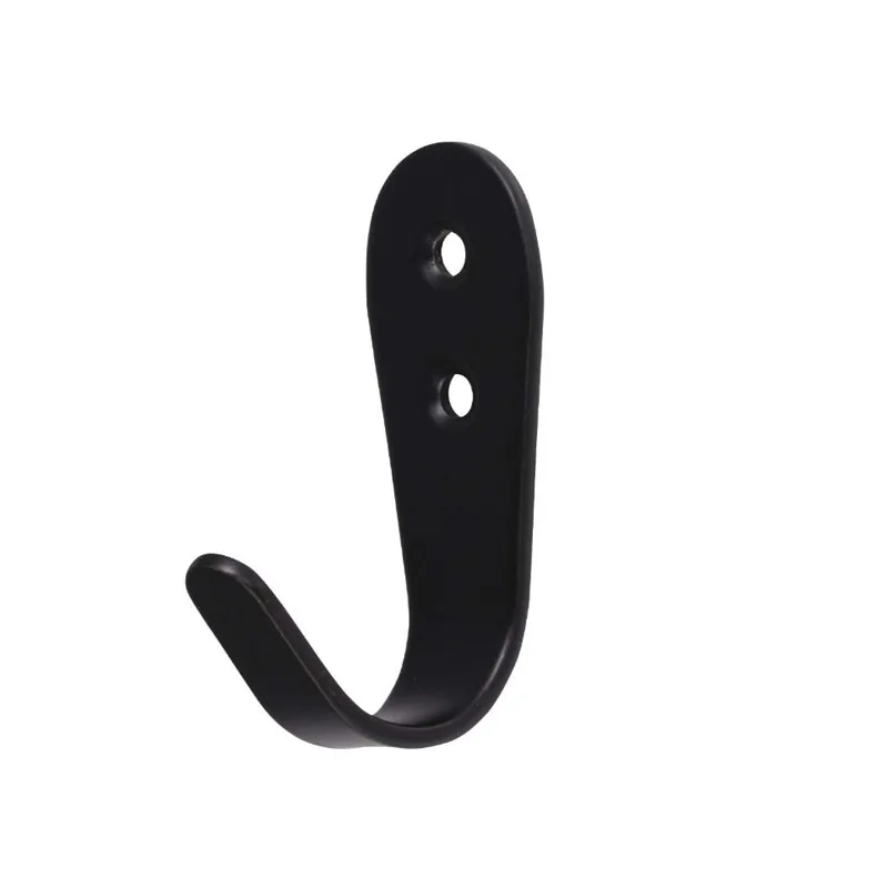 10 Pcs 3mm Thick Solid Simple Wall Mounted Stainless Steel Hook Used in Bathroom, Kitchen
