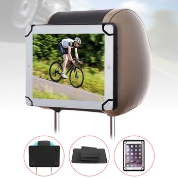 

Universal Car Headrest Mount Holder with Silicone Holder Net for 7-8Inch Tablet HJ55