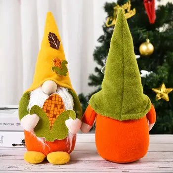 

Christmas Gnome Doll Standing Swedish Santa Ornament Xmas Tree Fireplace Window Decorations New Years Holiday Gift