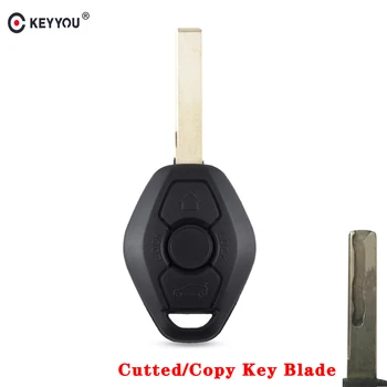 

KEYYOU Cutted Blade 3 Buttons Car Remote Key Shell Case for BMW E38 E39 E46 X3 X5 Z3 Z4 1/3/5/7 Series Auto Key