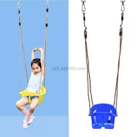 Rope Swing Seat With Rope & Mounting Rings Kids Baby Kids Toddler Plastic Swing 2