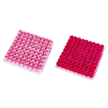 

162 Pcs Rose Bath Body Flower Floral Soap Scented Rose Flower Essential Oil Floral Guest Soap Wedding Party Valentine's Day Gift
