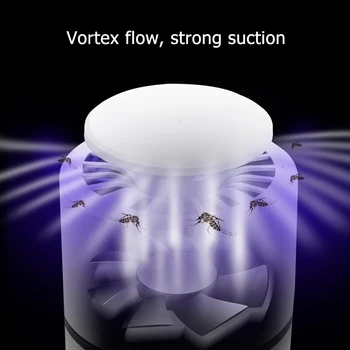 

6LED UV Mosquito Killer Lamp Light No Radiation Insect Killer Flies Trap Lamp Control Insect Killer for Bedroom Living Room