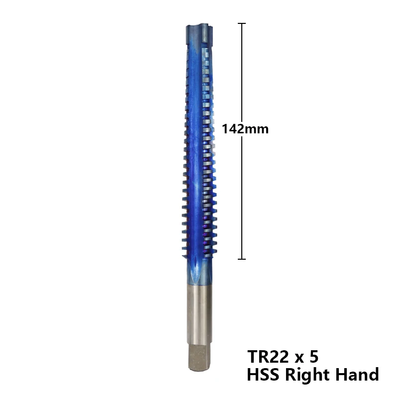 1pc TR20-26 Left/Right Hand Machine Screw Tap Drill Nano Blue Coated Metric Thread Tap For Drilling Metal HSS Machine Thread Tap - Цвет: 1PC TR22x5 Right