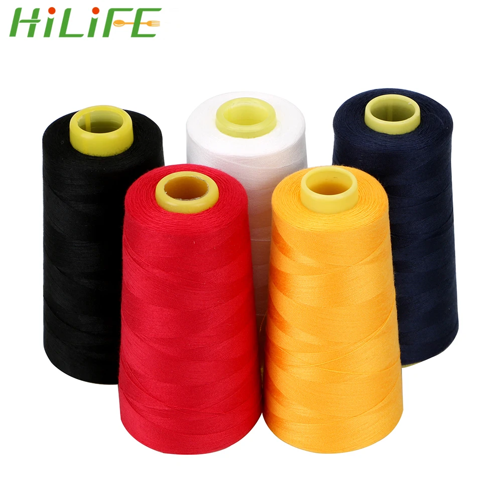HILIFE стойкость к истиранию 40 S/2 нитки ручной работы швейные нитки для шитья машинная пряжа 3000Y ручная строчка