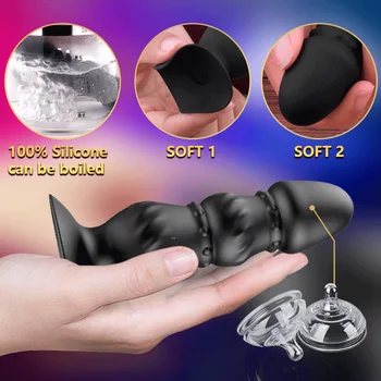 Anal Plug Vibrators Male Prostate Massager, Dildo For Women Vagina Stimulator Remote Control Vibrator Anal Sex Toys For Adults 5