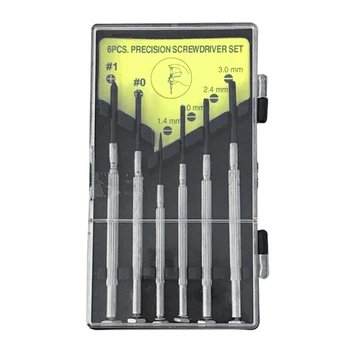 

6-piece miniature manual screwdriver set clock watch screwdriver dimension modification taper screwdriver set
