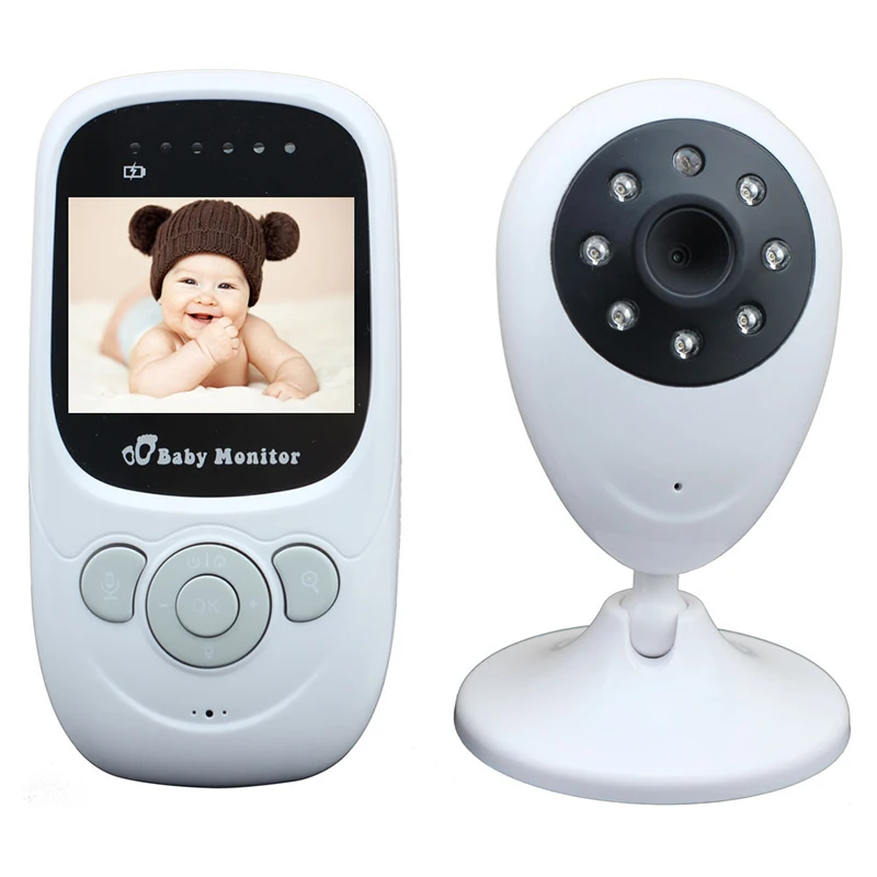 Wireless Video Baby Monitor Da 2.4 Pollici Telecamera di Sicurezza a Colori Citofono di Sicurezza D