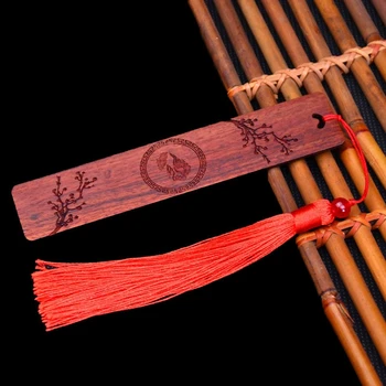 

Sandalwood Bookmark Rosewood Classical Chinese Style Retro Student Prize Birthday Gifts Gifts To Send Students or Teachers