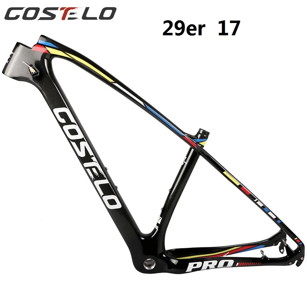 Costelo Massa Basic 3K 27,5 er 29er углеродное волокно mtb велосипедная Рама углеродная Mtb рама для горного велосипеда teleio делла bicicletta - Цвет: 29er 17 inch black