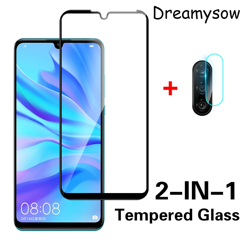 

2 IN 1 Screen Protector for Huawei P20 Lite Pro Nova 5 Pro 5i Mate 30 Lite Honor 9X Max 20 Pro Lite 9H Full Cover Tempered Glass