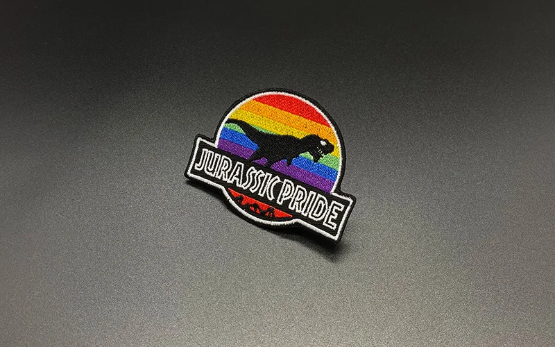 Jurassic Park Patch bestickte Patches für Kleidung Dinosaurier Patch Eisen auf Patches DIY auf Kleidung Aufkleber Abzeichen – Detail 4