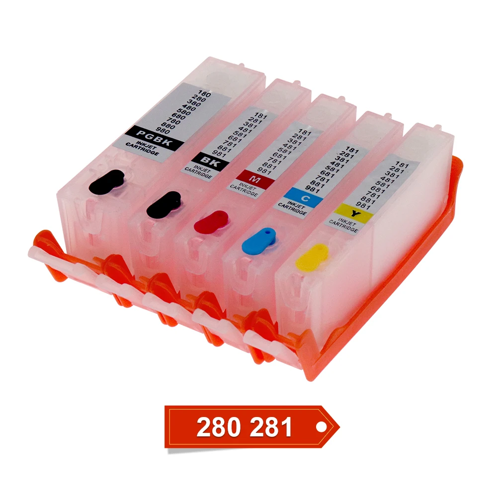 280 281 картридж для Canon PGI280 CLI281 многоразовый чернильный TR7520 TR8520 TS8220 TS8320 TS6320 с чипом