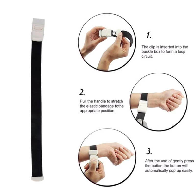 1PC Medical Cat Tourniquet Belt First Aid Paramedic Doctor Emergency Sports Turnstile Buckle Outdoor Hemostatic Elastic Strap 4
