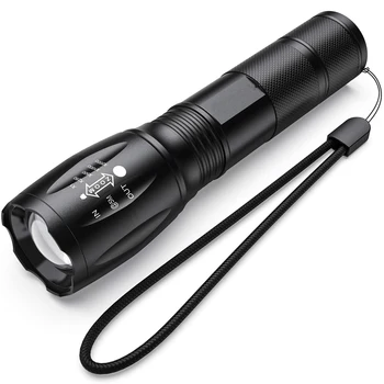 

Aluminum Waterproof Zoomable CREE LED Flashlight Tactical Light for 18650 Rechargeable Battery or AAA