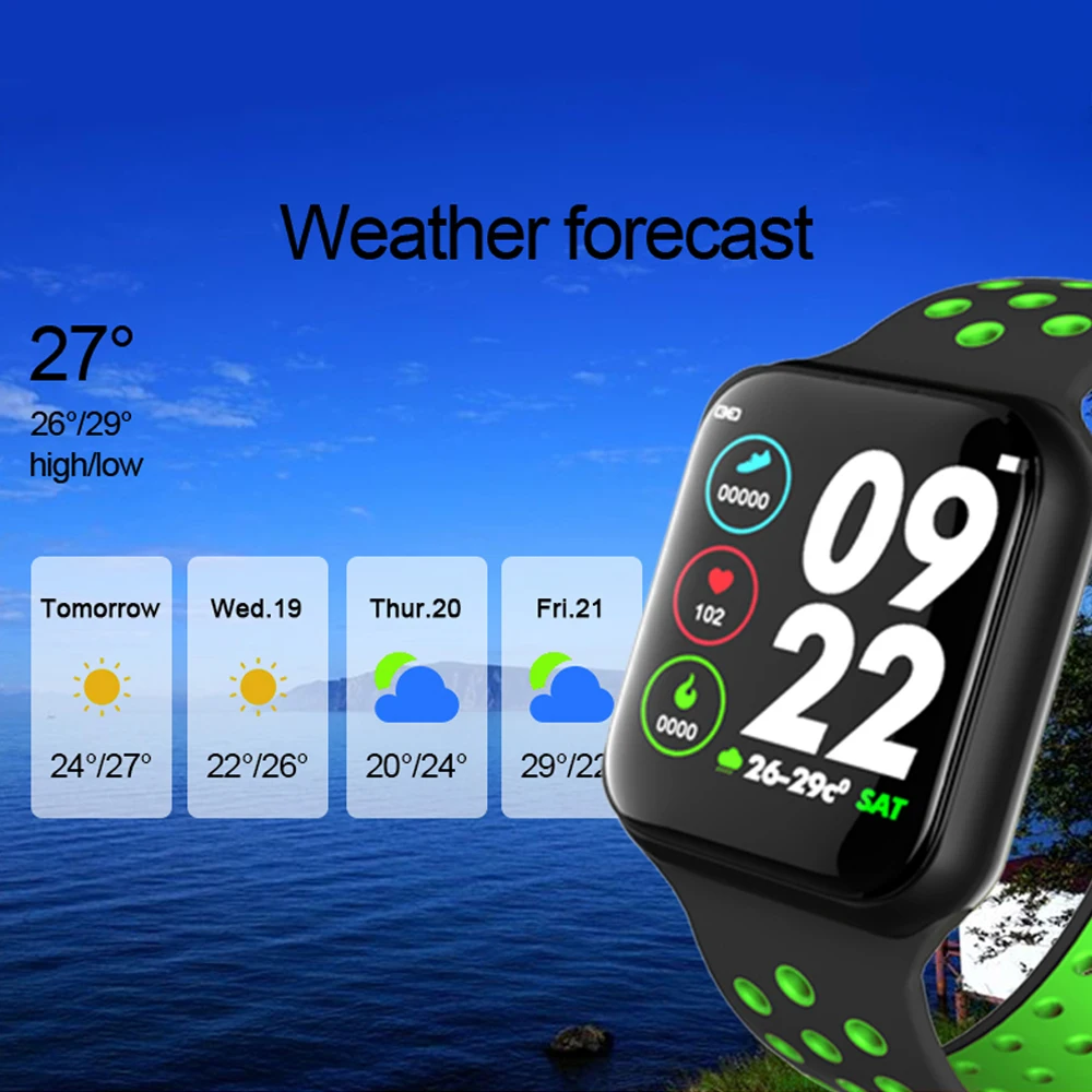 Sports Watches Men Women Smartwatch Waterproof Smart Watch Full Screen Blood Pressure Blood Oxygen Fitness Tracker VS B57 IWO 8