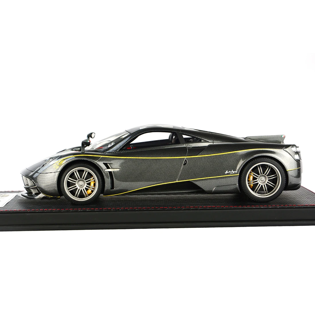 1:18 Модель автомобиля Pagani HUAYRA Модель Коллекция декор с основанием пылезащитный чехол-угольно-серый